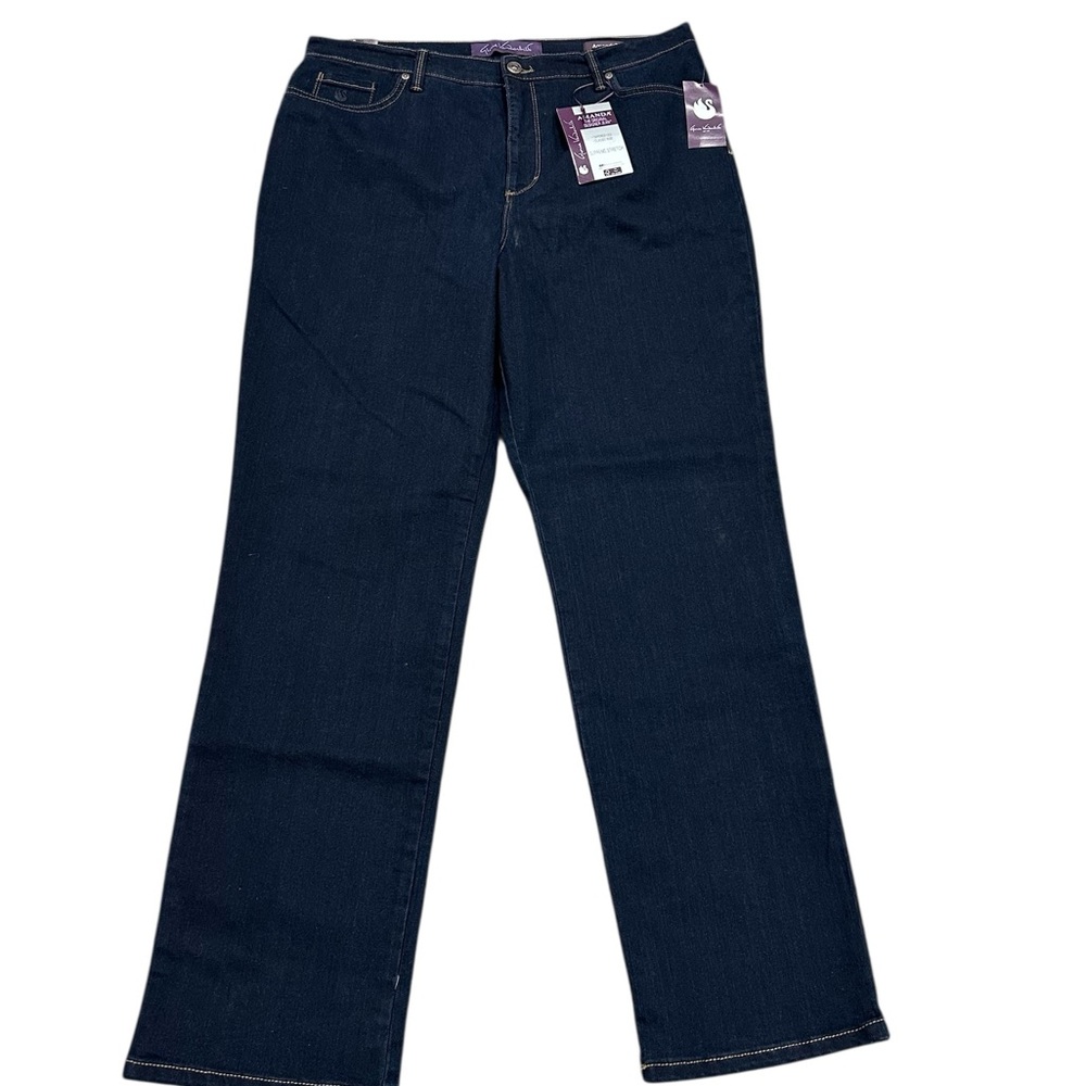 Gloria Vanderbilt 16 XL Jeans Navy Blue Stretch Slimming Amanda High Rise NWT - Picture 4 of 11